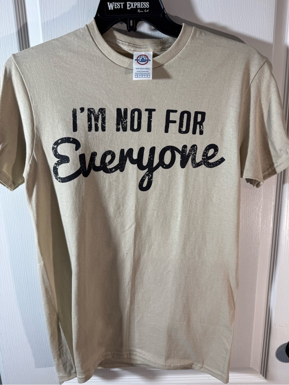 Delta Beige "I'm Not For Everyone" Short Sleeve Tee
